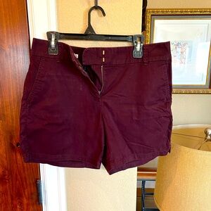 Loft size 8 maroon shorts